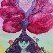 Cultiver ses pensées pensée arborescente aquarelle chouettes regarts