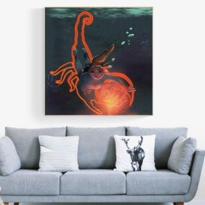 chouettes reg'arts scorpion zodiaque illustration boutique vente digital astrologie archétypes boutique