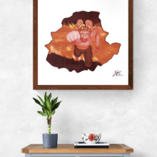Bélier mur chouettes reg'arts bélier zodiaque illustration boutique vente digital astrologie archétypes