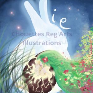 Pâques symboles lapin lune oeuf vie chouettes regarts illustrations jeunesse enfance