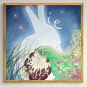 Pâques symboles lapin lune oeuf vie chouettes regarts illustrations jeunesse enfance exposition