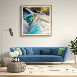 Zodiaque verseau illustration boutique vente achat archétype signe digital art illustration connaissance de soi beauté équilibre paradoxes