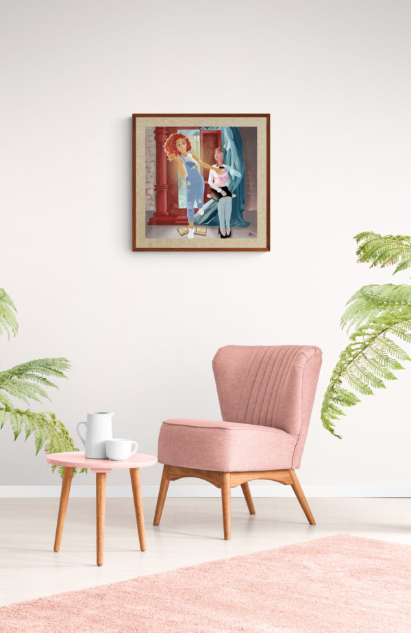 Dessin significatifs - Liberté - Etre soi - Archetype mur exposition salon