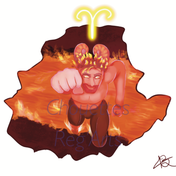 Bélier illustration avec filigrane