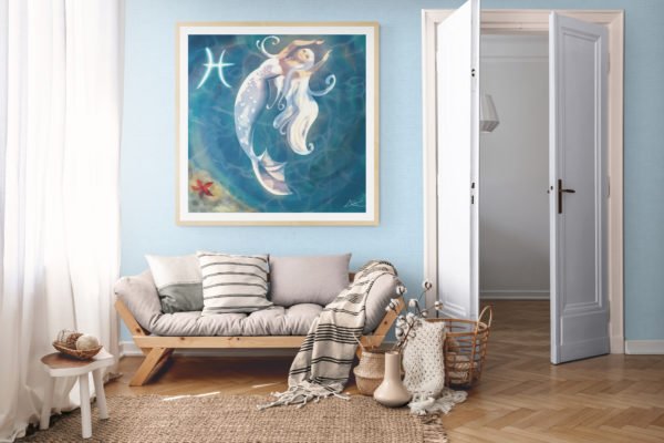 Signe zodiaque du poisson exposition Illustration