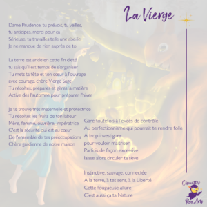 Poèmes astro zodiaque signe Vierge