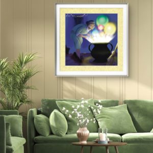 hiver saison féminité illustration impression Fineart grossesse nature chouettes reg'arts salon